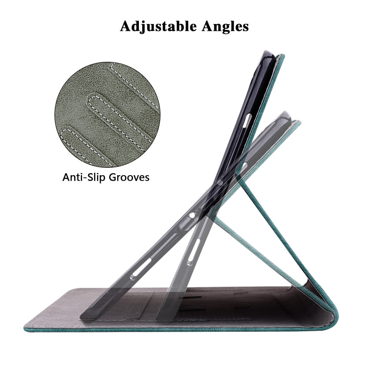 For Huawei MatePad SE 11 2024 Tiger Pattern Flip Leather Tablet Case(Dark Green) by buy2fix