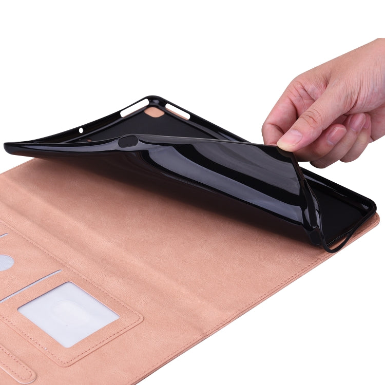 For Huawei MatePad SE 11 2024 Butterfly Flower Embossed Leather Tablet Case(Rose Gold) by buy2fix