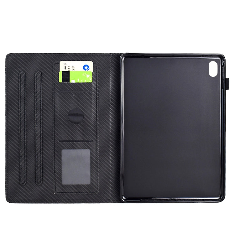 For iPad 2025 / 2022 Solid Color Fiber Texture Smart Tablet Leather Case(Black) - iPad 2025 / 2022 Cases by buy2fix | Online Shopping UK | buy2fix