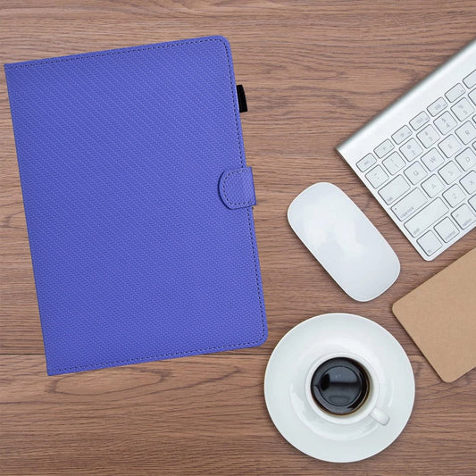 For iPad Air / Air 2 / 9.7 2017 / 2018 Solid Color Fiber Texture Smart Tablet Leather Case(Purple) - iPad 9.7 (2018) & (2017) Cases by buy2fix | Online Shopping UK | buy2fix