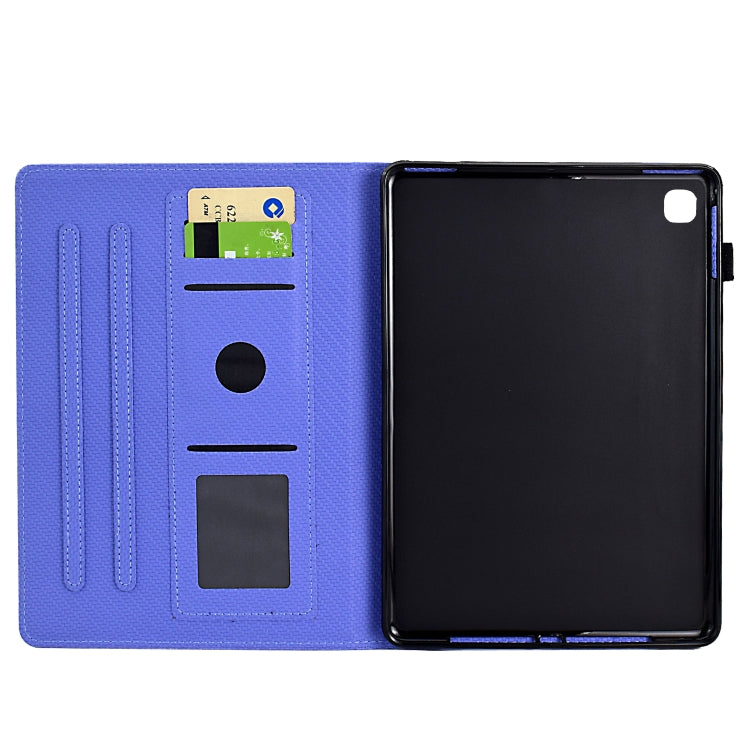 For iPad Air / Air 2 / 9.7 2017 / 2018 Solid Color Fiber Texture Smart Tablet Leather Case(Purple) - iPad 9.7 (2018) & (2017) Cases by buy2fix | Online Shopping UK | buy2fix