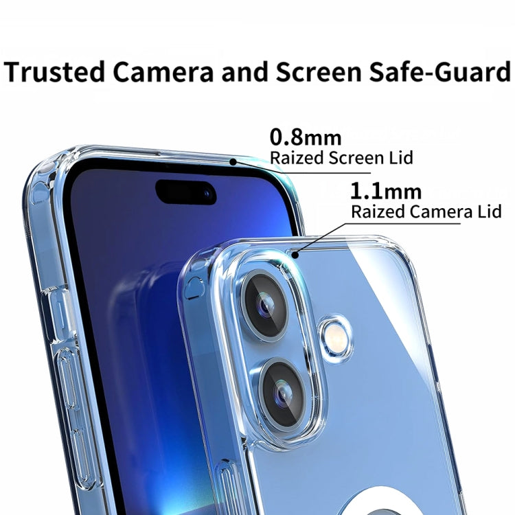 For iPhone 14 ViLi MAG-C Series MagSafe Magnetic PC + TPU Phone Case(Transparent) - iPhone 14 Cases by ViLi | Online Shopping UK | buy2fix
