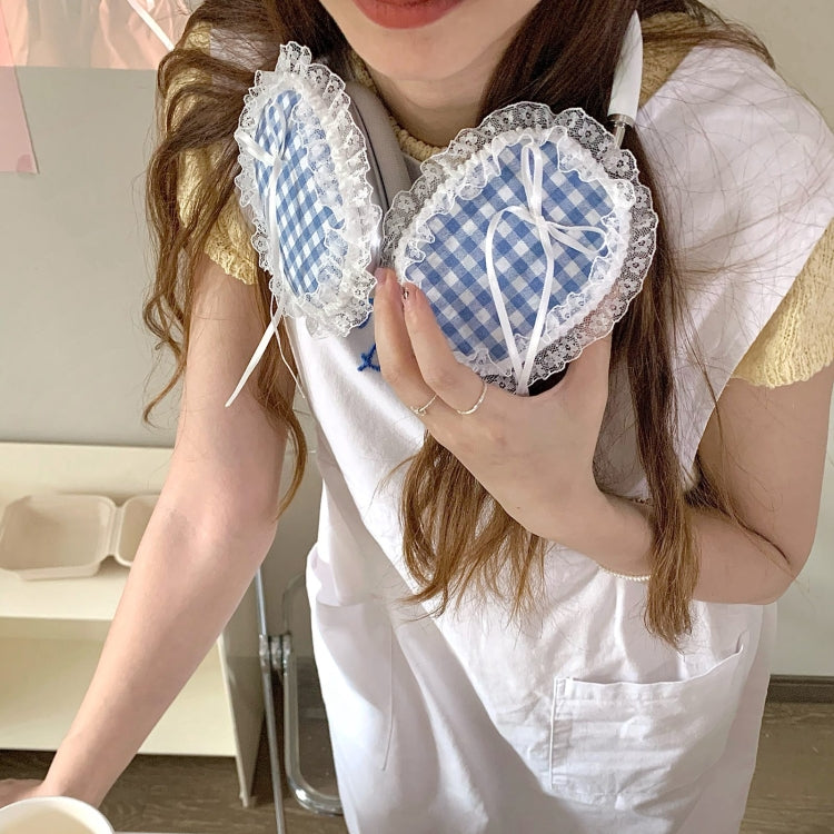 For Apple AirPods Max Headphones Lattice Lace Protective Case(Pink) by buy2fix