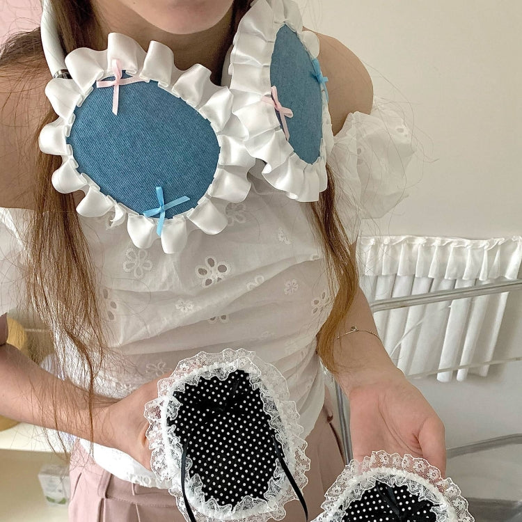 For Apple AirPods Max Headphones Lace Protective Case(Black) by buy2fix