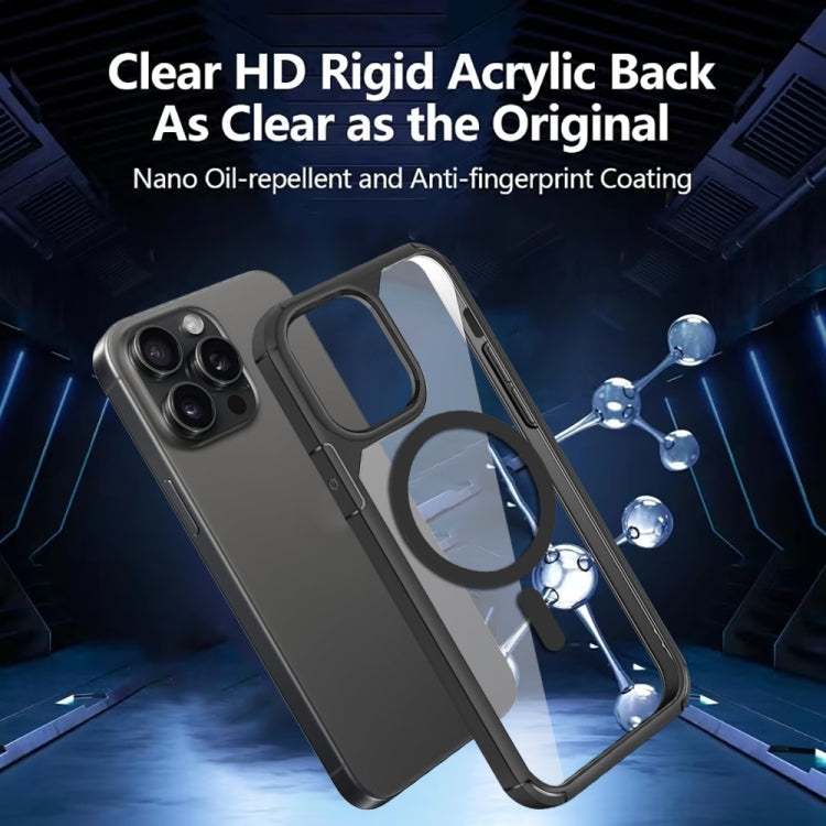 For iPhone 11 Pro MagSafe Acrylic Hybrid TPU Phone Case(Royal Blue) by buy2fix