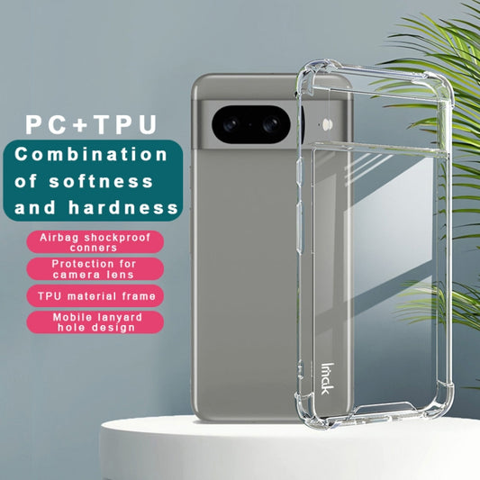 For Google Pixel 8 IMAK Space Shield PC + TPU Airbag Shockproof Phone Case(Transparent) by imak