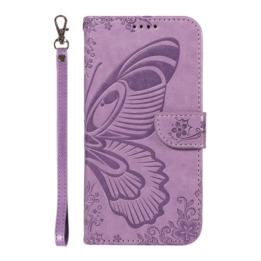 For Samsung Galaxy S25 / S24 5G Swallowtail Butterfly Embossed Leather Phone Case(Purple) by buy2fix