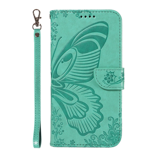 For Samsung Galaxy S25+ / S24+ 5G Swallowtail Butterfly Embossed Leather Phone Case(Green) by buy2fix