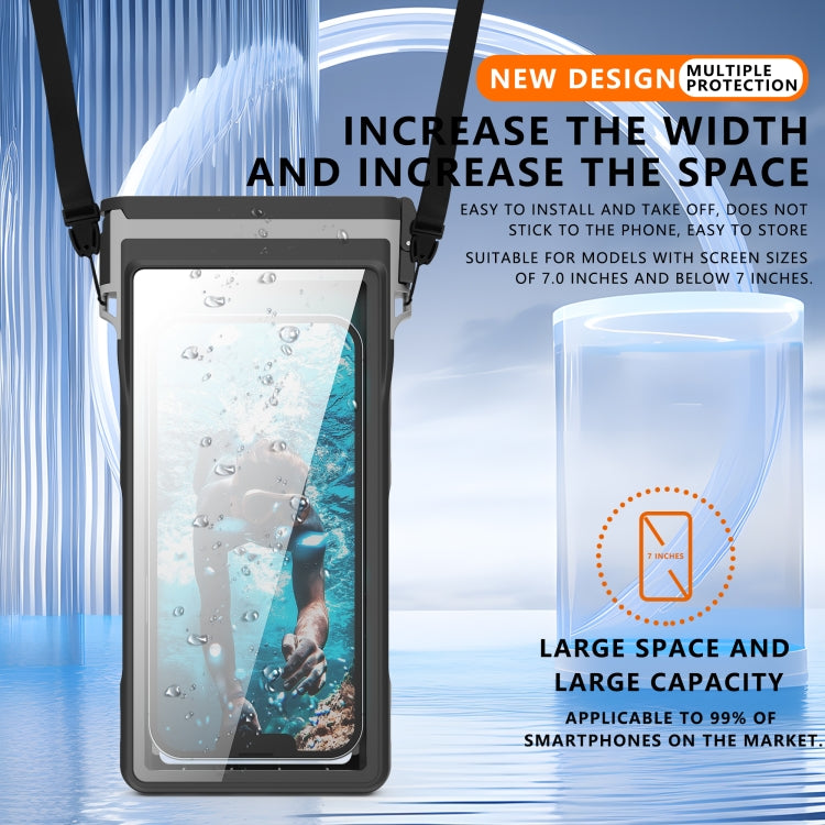 RedPepper 15m Depth Waterproof Phone Diving Pouch with Suction Cup(Black) - Waterproof Bag by RedPepper | Online Shopping UK | buy2fix