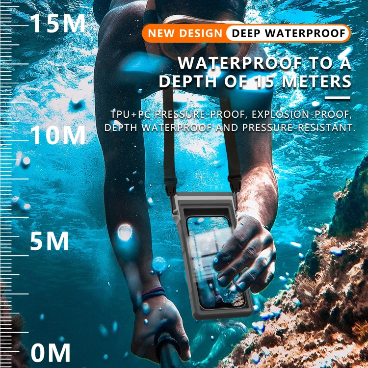 RedPepper 15m Depth Waterproof Phone Diving Pouch with Suction Cup(Black) - Waterproof Bag by RedPepper | Online Shopping UK | buy2fix