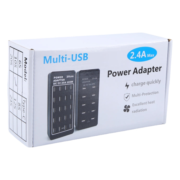 DC 5V 10A 50W 10 USB Multi Port Charger Adapter, Plug:US Plug - Multifunction Charger by buy2fix | Online Shopping UK | buy2fix