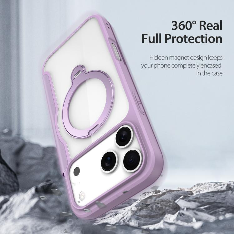 For iPhone 17 Pro Max DUX DUCIS Skin X Pro Series MagSafe Ring Holder Leather Phone Case(Purple) - iPhone 17 Pro Max Cases by DUX DUCIS | Online Shopping UK | buy2fix