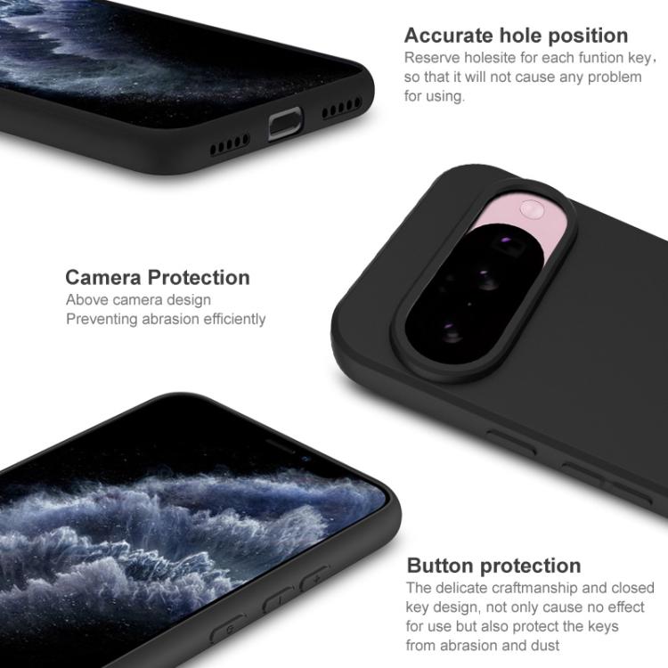 For Google Pixel 10 / Pixel 10 Pro IMAK UC-3 Series Shockproof Frosted TPU Phone Case(Black) - Google Cases by imak | Online Shopping UK | buy2fix