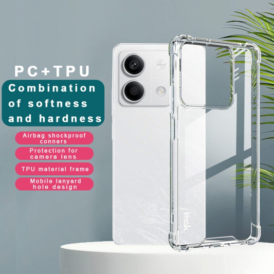 For Redmi Note 13 5G IMAK Space Shield PC + TPU Airbag Shockproof Phone Case(Transparent) by imak