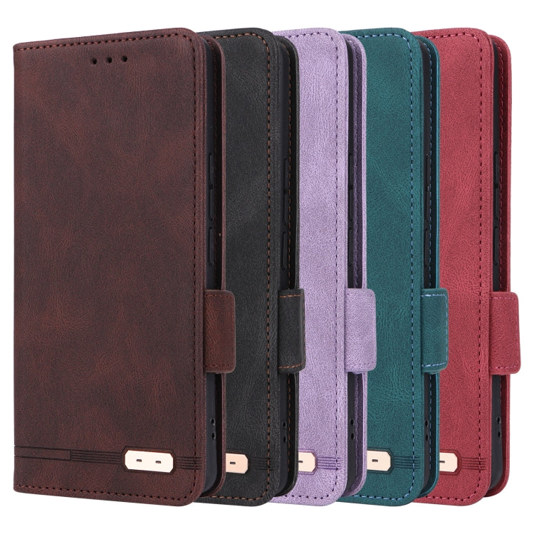For iPhone SE 2024 Magnetic Clasp Leather Phone Case(Green) - iPhone 16e Cases by buy2fix | Online Shopping UK | buy2fix
