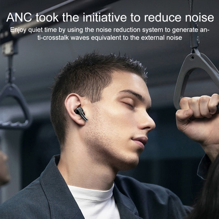 A9 Pro Smart Colorful Touch Screen ANC + ENC Noise Reduction Wireless Bluetooth Earphone(White) - TWS Earphone by buy2fix | Online Shopping UK | buy2fix