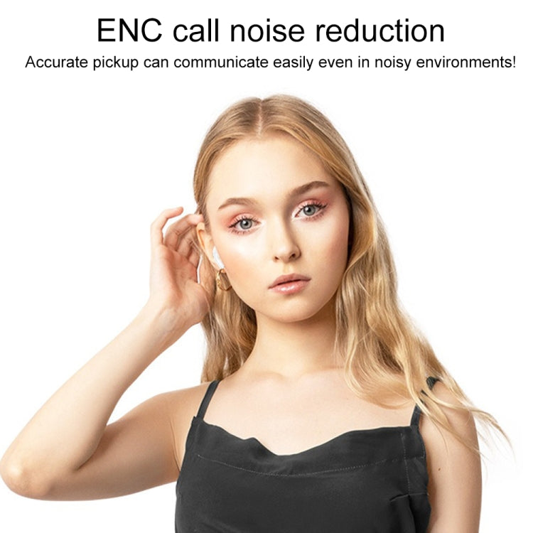 A9 Pro Smart Colorful Touch Screen ANC + ENC Noise Reduction Wireless Bluetooth Earphone(White) - TWS Earphone by buy2fix | Online Shopping UK | buy2fix