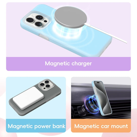 For iPhone 11 Jelly Liquid Silicone MagSafe Magnetic Phone Case(Grey) by buy2fix