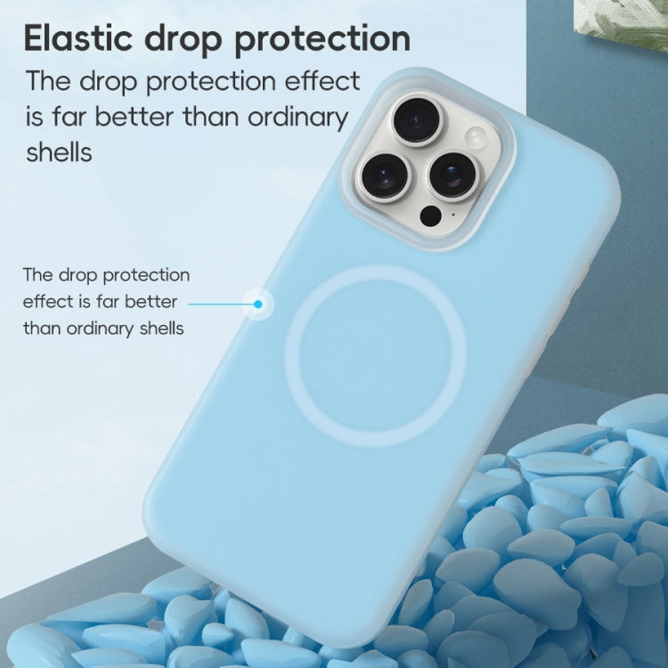 For iPhone 16 Jelly Liquid Silicone MagSafe Magnetic Phone Case(Green) by buy2fix