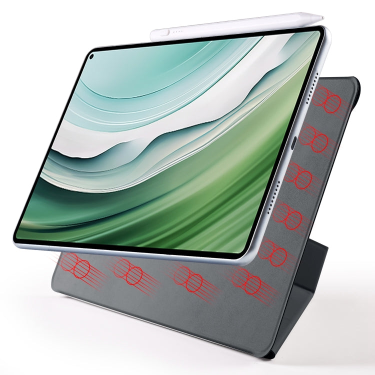 For Huawei MatePad Pro 11 2024 / 2022 Fixed Buckle Magnetic Deformation Leather Tablet Case(Black) by buy2fix