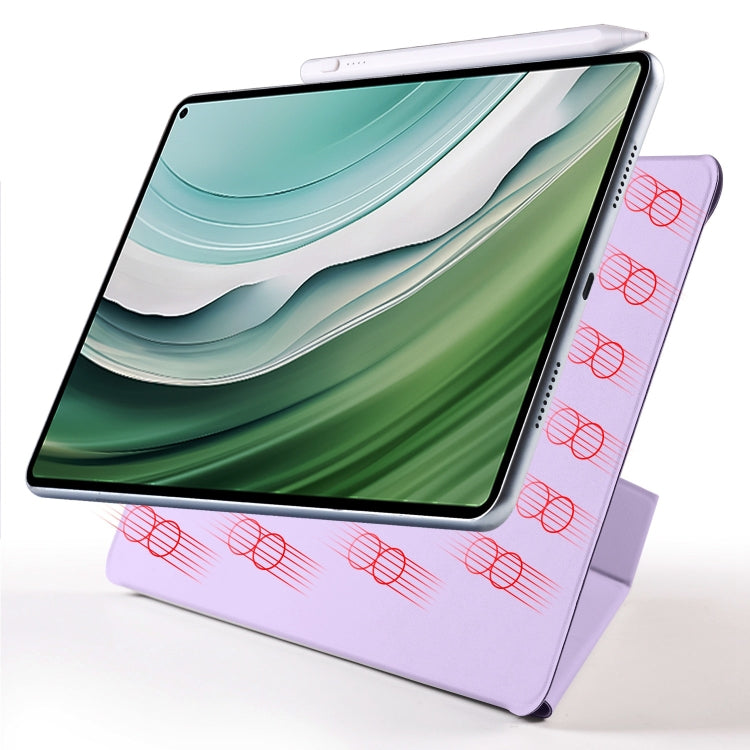 For Huawei MatePad Pro 11 2024 / 2022 Fixed Buckle Magnetic Deformation Leather Tablet Case(Purple) by buy2fix