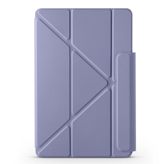 For Huawei MatePad Pro 11 2024 / 2022 Fixed Buckle Magnetic Deformation Leather Tablet Case(Lavender Purple) by buy2fix
