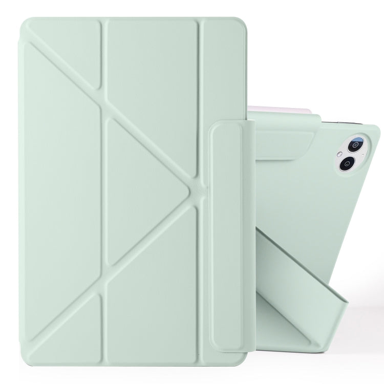 For Huawei MatePad Pro 13.2 2023 Fixed Buckle Magnetic Deformation Leather Tablet Case(Baby Green) - Huawei by buy2fix | Online Shopping UK | buy2fix