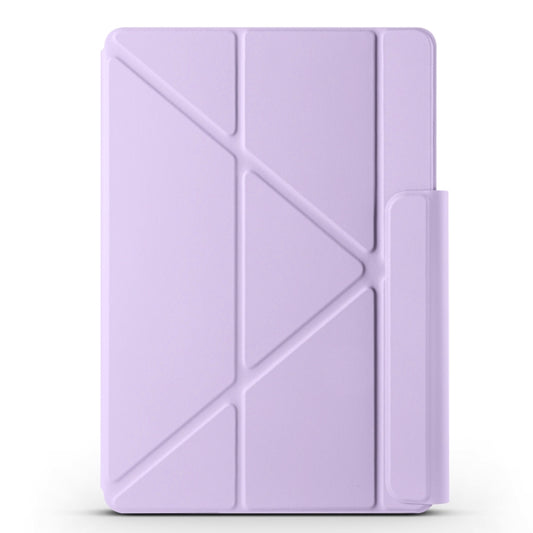 For Huawei MatePad Air 12 2024 Fixed Buckle Magnetic Deformation Leather Tablet Case(Purple) - Huawei by buy2fix | Online Shopping UK | buy2fix