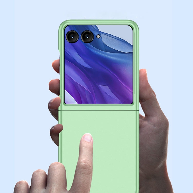 For Motorola Razr 50 Ultra Fuel Injection PC Skin Feel Phone Case(Mint Green) by buy2fix