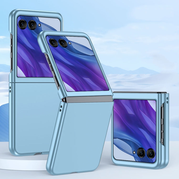 For Motorola Razr 50 Ultra Fuel Injection PC Skin Feel Phone Case(Sky Blue) - Motorola Cases by buy2fix | Online Shopping UK | buy2fix