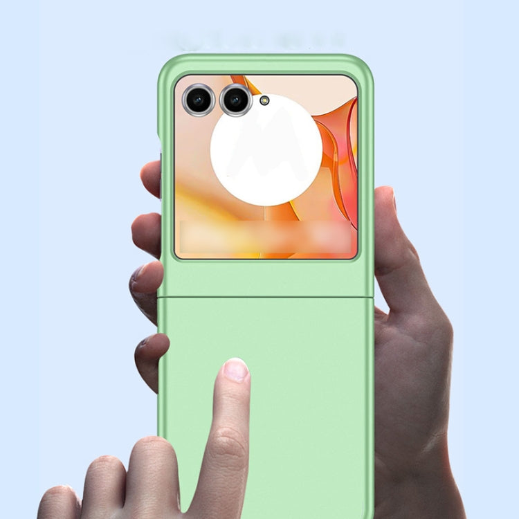 For Motorola Razr 50 Fuel Injection PC Skin Feel Phone Case(Mint Green) by buy2fix