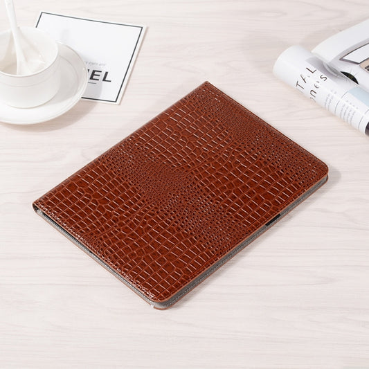 For iPad Pro 11 2025 / 2024 Crocodile Texture Leather Tablet Case(Brown) by buy2fix