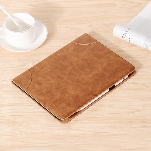 Retro Book Style Leather Tablet Case For iPad Pro 11 2025 / 2024(Brown) by buy2fix