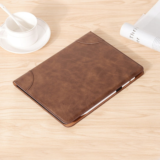 Retro Book Style Leather Tablet Case For iPad Pro 11 2025 / 2024(Coffee) by buy2fix