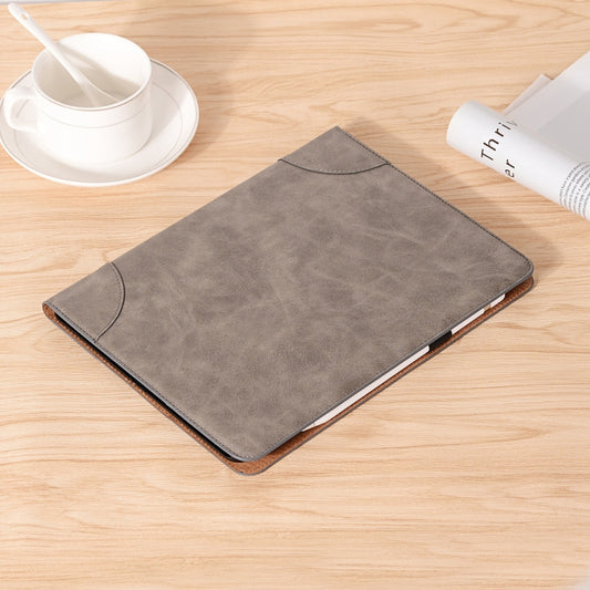 Retro Book Style Leather Tablet Case For iPad Pro 13 2025 / 2024(Grey) by buy2fix