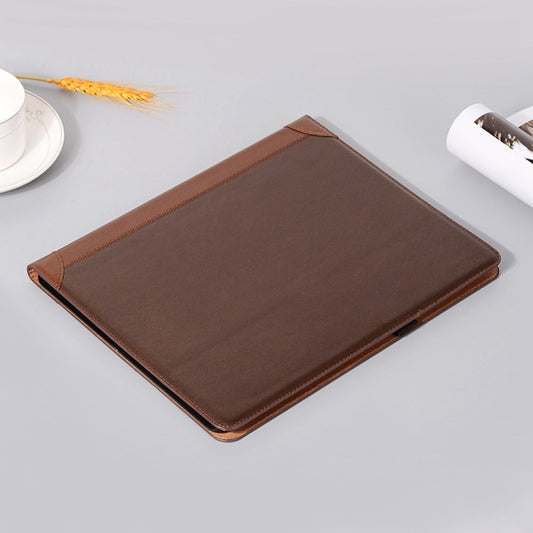 For iPad Pro 13 2025 / 2024 Book Style Stitching Leather Tablet Case(Coffee) by buy2fix