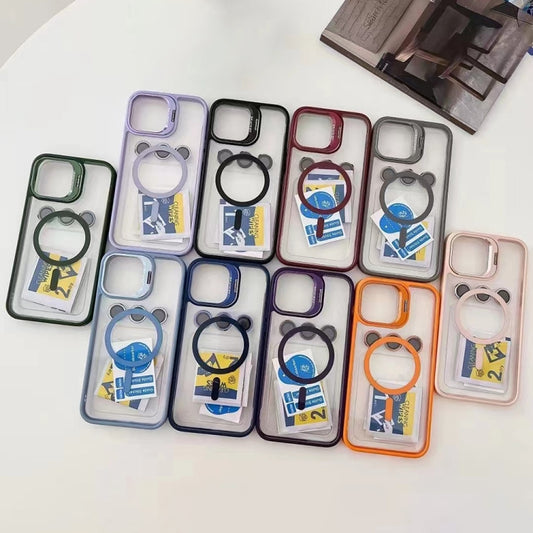 For iPhone 15 U1 Invisible Lens Holder Acrylic + TPU MagSafe Magnetic Phone Case(Sierra Blue) by buy2fix