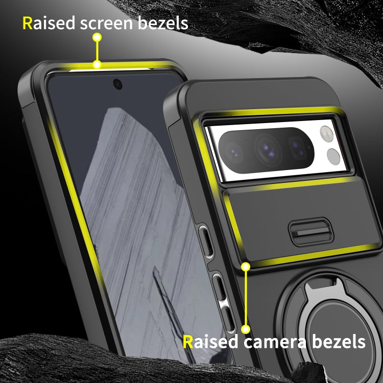 For Google Pixel 10 Pro XL Sliding Camshield Ring Holder Phone Case(Black) - Google Cases by buy2fix | Online Shopping UK | buy2fix