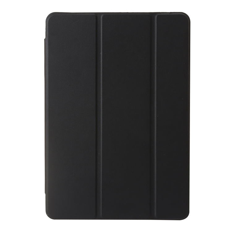For Huawei Matepad SE 11 2024 Clear Acrylic 3-Fold Leather Tablet Case(Black) - Huawei by buy2fix | Online Shopping UK | buy2fix