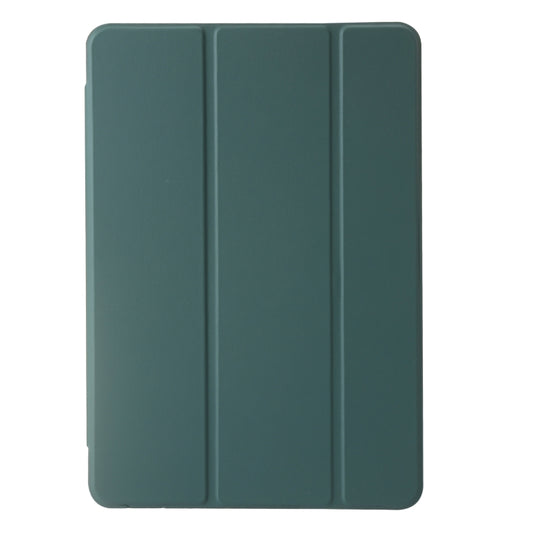 For Huawei Matepad SE 11 2024 Clear Acrylic 3-Fold Leather Tablet Case(Dark Green) by buy2fix