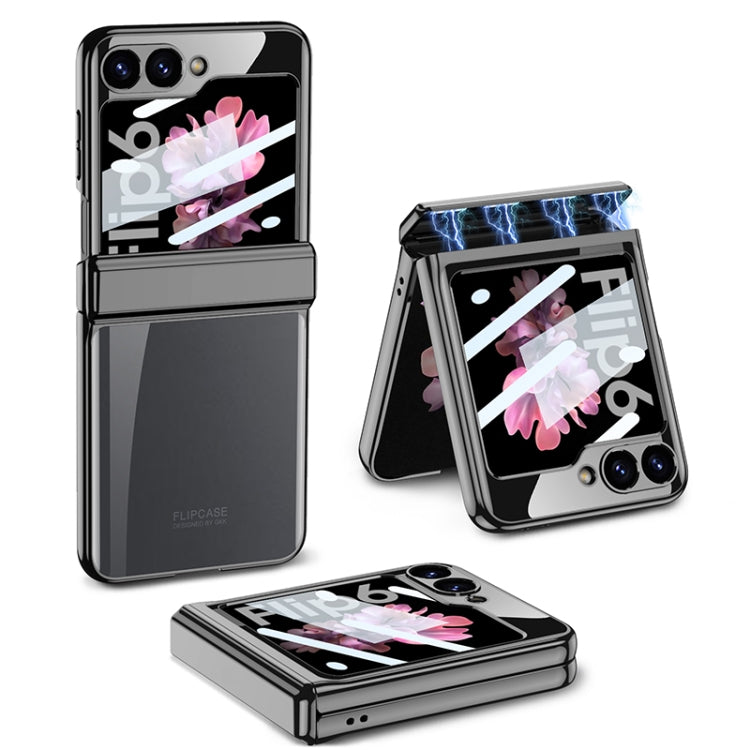 For Samsung Galaxy Z Flip6 / Flip7 FE GKK Integrated Magnetic Fold Hinge Shockproof Phone Case(Black) - Galaxy Z Flip6 5G Cases by GKK | Online Shopping UK | buy2fix