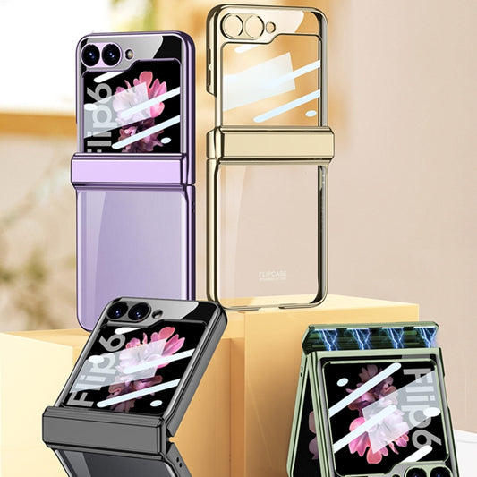 For Samsung Galaxy Z Flip6 / Flip7 FE GKK Integrated Magnetic Fold Hinge Shockproof Phone Case(Purple) by GKK