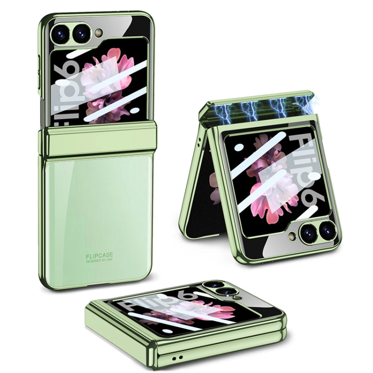 For Samsung Galaxy Z Flip6 / Flip7 FE GKK Integrated Magnetic Fold Hinge Shockproof Phone Case(Green) - Galaxy Z Flip6 5G Cases by GKK | Online Shopping UK | buy2fix