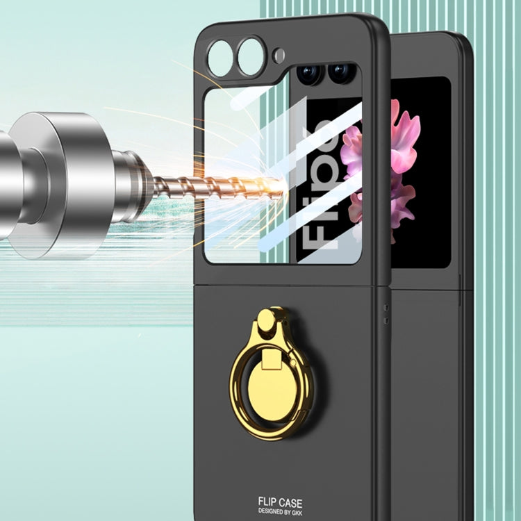 For Samsung Galaxy Z Flip6 / Flip7 FE GKK Integrated Ultra-thin Triaxial Ring Holder PC Phone Case(Titanium Grey) - Galaxy Z Flip6 5G Cases by GKK | Online Shopping UK | buy2fix