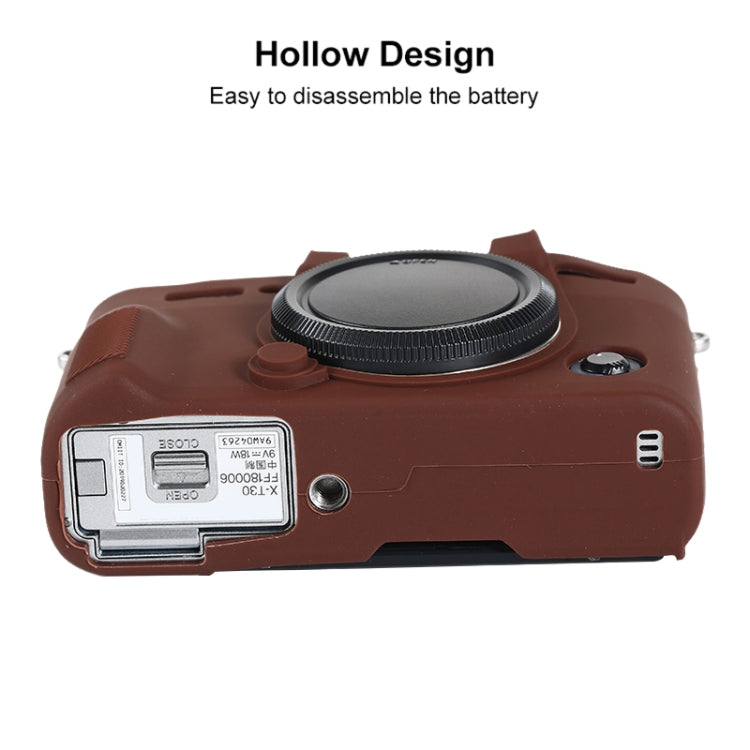 For FUJIFILM X-T30 II Soft Silicone Protective Case(Coffee) - Protective Case by buy2fix | Online Shopping UK | buy2fix