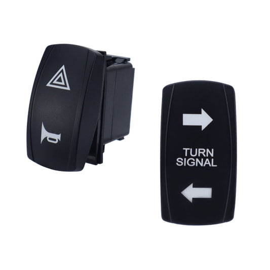 ATV UTV Turn Signal Fault Light Horn Wiring Harness Kit with Rocker Switch by buy2fix