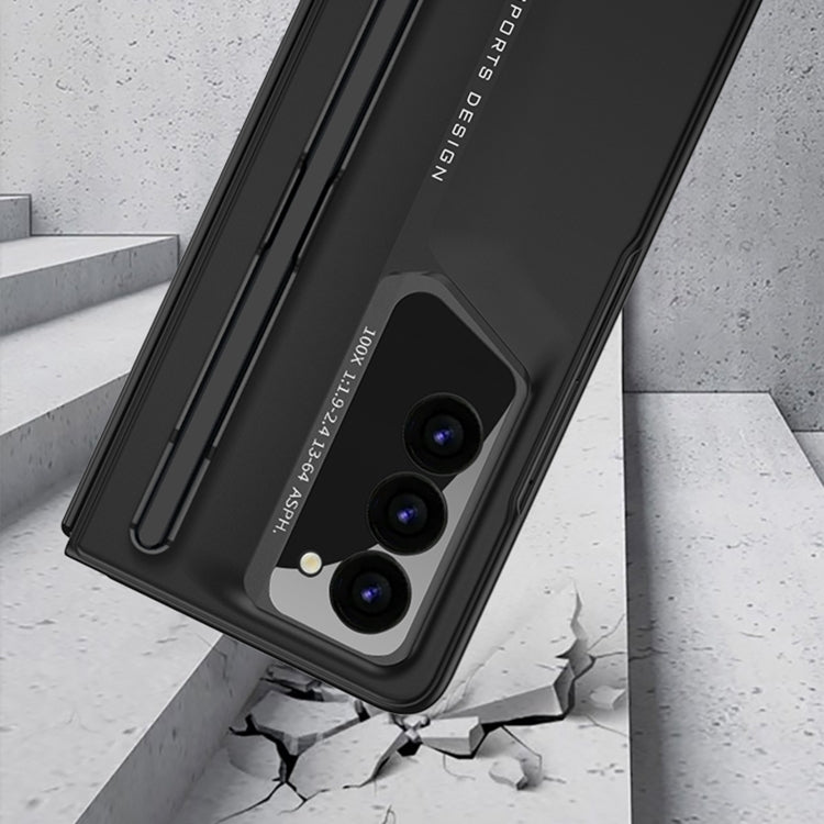 For Samsung Galaxy Z Fold6 GKK Integrated Blade Ultra-thin Full Coverage Phone Case with Pen Slot, Not Included Pen(Black) by GKK