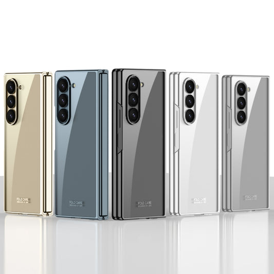 For Samsung Galaxy Z Fold6 GKK Big Hole Electroplating Phantom Full Coverage Phone Case(Green) by GKK