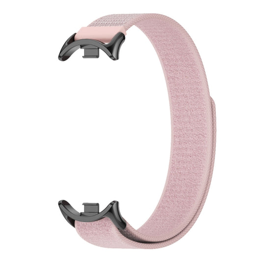For Xiaomi Smart Band 9 / 8 MIJOBS Nylon Watch Band Wristband(Pink Black) by MIJOBS