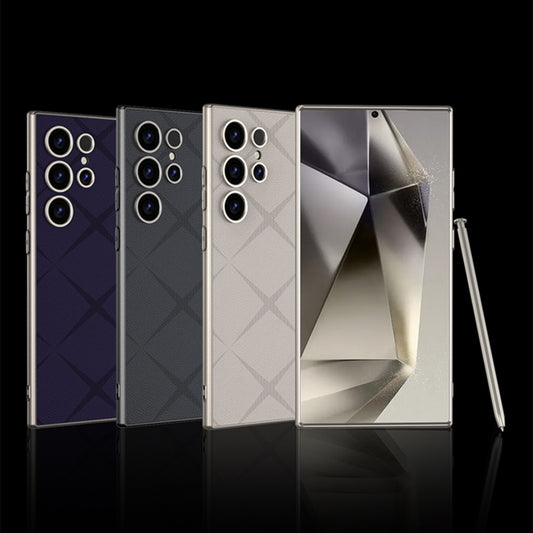 For Samsung Galaxy S23 Ultra 5G GKK Asterism Metal Paint Skin Feel Leather Full Coverage Phone Case, Not Included Pen(Black) by GKK